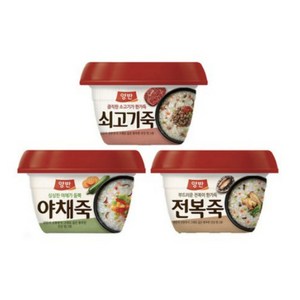 양반 쇠고기죽285gx4개+야채죽285gx4개+전복죽285gx4개(총12개) 1세트, 2세트, 285g