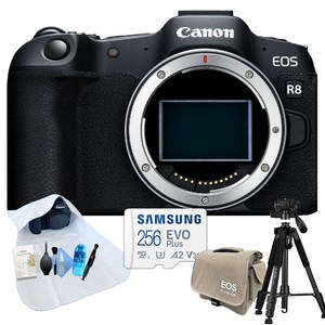 포토리뷰이벤트 캐논 EOS R8 BODY + 메모리256GB+가방+삼각대+렌즈 클리닝펜+액정보호필름+SD리더기+포켓융+청소도구/ WJK
