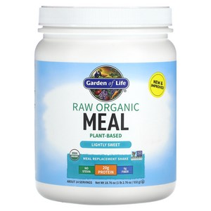 Gaden of Life RAW Oganic Meal 유기농 셰이크 & 식사 대용식 519g(18.3oz), 1개, 1개, 519g