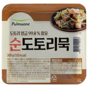 풀무원 생가득 순도토리묵 술안주 요리레시피, 300g, 5개