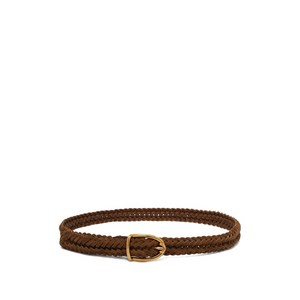 톰포드 브레이디드 레더 벨트, cm 80, 브라운계열