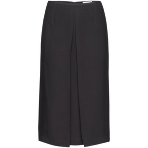 페라가모 플리츠 디테일 미디 스커트, 블랙계열, Italy 40(KR 55)