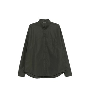 발렌시아가 로고 프린트 셔츠, 그린계열, Collar (cm) 40