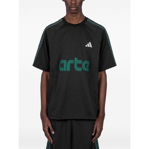 아디다스 X 아르테 앤트워프 3 스트라이프 로고 티셔츠, 블랙계열, S(KR 95)