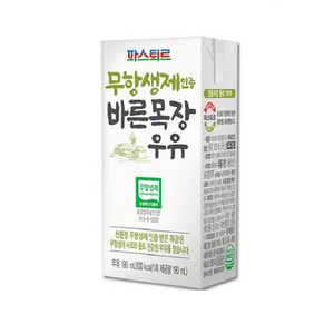 파스퇴르 바른목장 우유, 190ml, 24개