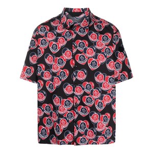 몽클레르 하트 로고 프린트 셔츠, 블루계열+레드계열, Standard M(KR 96-180)