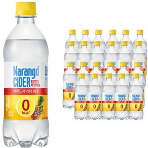 나랑드사이다 제로 파인애플, 500ml, 24개