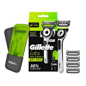 질레트랩스 딥클렌징바 샤프 화이트 에디션 면도기 세트