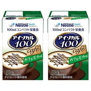 네슬레헬스사이언스 아이소카르 100 콤팩트 영양식 카페모카 맛, 100ml, 2개