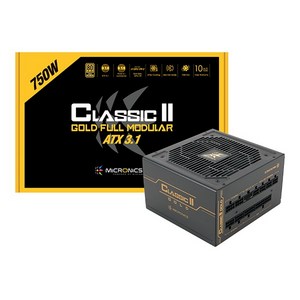 마이크로닉스 Classic II 750W 80PLUS GOLD 230V EU 풀모듈러 ATX 파워