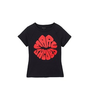 마크제이콥스 로고 디테일 티셔츠, 블랙계열, Standard XS(KR 44)