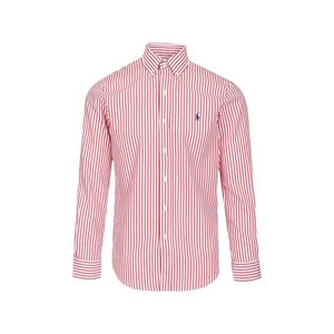 폴로랄프로렌 스트라이프 커스텀 핏 셔츠, 레드계열+화이트계열, Standard S(KR 37)