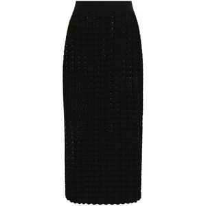 돌체앤가바나 니트 미디 스커트, 블랙계열, Italy 40(KR 44)