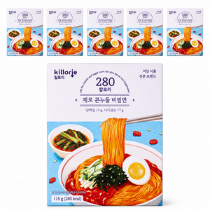 저당 건강한 라면 제로콘누들 건면 비빔면 6box, 6개