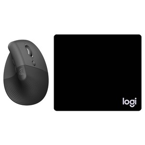 로지텍 비즈니스용 리프트 버티컬 인체공학 무선마우스 + 마우스 패드 일반형