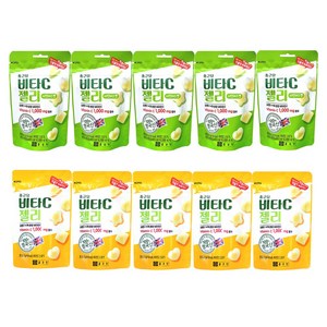 종근당 비타C젤리 오렌지 (5봉) + 샤인머스켓 (5봉), 420g, 1세트