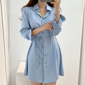 예쁨시전 찰랑여리 라인 스트랩 루즈핏 긴팔 셔츠