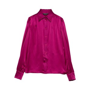 발렌시아가 실크 긴소매 셔츠, 핑크계열, France 38(KR 66)