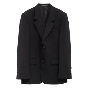 발렌시아가 싱글 브레스티드 버튼 블레이저