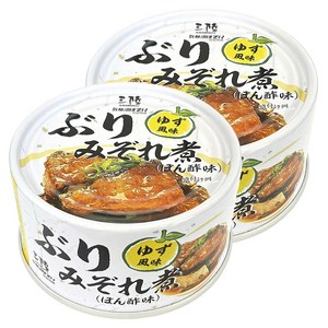산리쿠 방어 갈은 무 조림 폰즈 맛 통조림, 170g, 2개