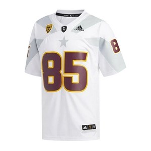 아디다스 NCAA 아리조나 주립대학교 팻 틸먼 넘버 프린트 티셔츠, 화이트계열+레드계열, S(KR 95)