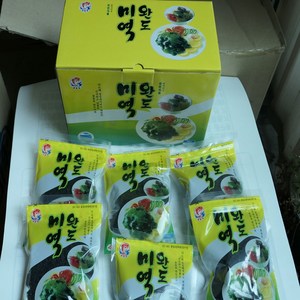 ichbang 완도 자른미역 (50g*10) 500 g 산모 부드러운 맛있는미역 곰피 물 건 쇠 생 임산부, 500g, 10개