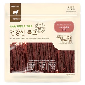 굿데이 강아지 건강한 육포, 소고기, 300g, 1개