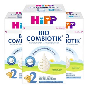 힙 콤비오틱 분유 2단계 무전분, 600g, 3개