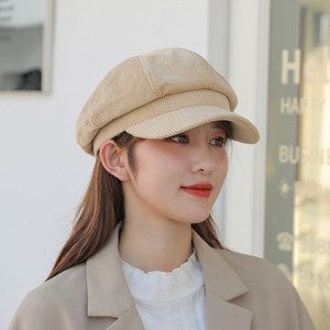 [Bahn 4컬러] 루다 골덴 뉴스보이캡