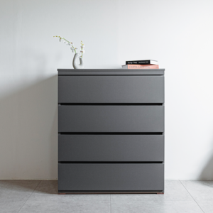 어레어 레온 4단 서랍장 800, 그레이