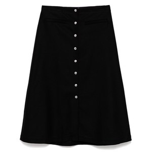 메종키츠네 스냅 미디 스커트, 블랙계열, IT 40(KR 44)
