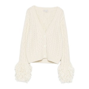 몽클레르 알파카 울 혼방 가디건, 화이트계열, Standard S(KR 55)