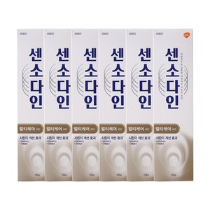 센소다인 멀티케어 치약, 120g, 6개