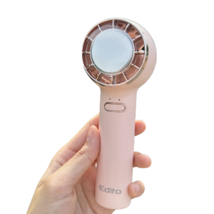 에디토 휴대용 냉 손풍기 1초 급속냉각 에어컨 선풍기 캠핑 미니 손선풍기 EDI-8282, 핑크
