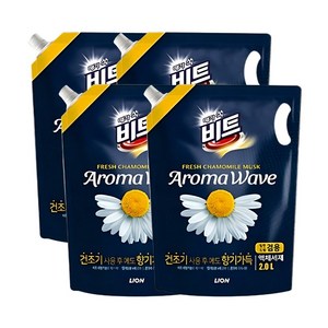 비트 아로마 웨이브 카모마일 액상세제 리필, 2L, 4개