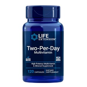 라이프익스텐션 투-퍼-데이 멀티비타민 캡슐, 120정, 1개