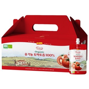바이퀸 델리오 유기농 NFC 착즙 100% 레드 토마토 즙 주스, 100ml, 30개
