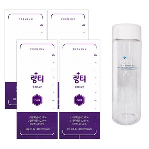 링티 플러스 22 10포 1상자 링거워터 마시는링거 약국피로회복제, 118.2g, 4개