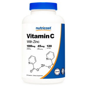 뉴트리코스트 비타민 C 1000mg 아연 캡슐, 240정, 1개