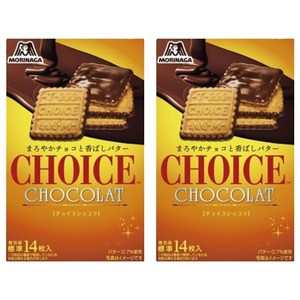 모리나가 부드러운 초코와 고소한 버터 초이스 쇼콜라 14개입, 91g, 2개
