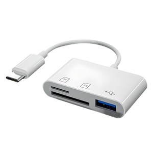 헨센 C타입 SD카드 USB 리더기 OTG 케이블 멀티리더기 변환젠더 허브 3in1, 1개
