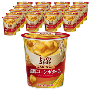 포카삿포로 짓쿠리코토코토 노릇노릇한 빵 진한 콘 포타주 컵, 26.1g, 18개