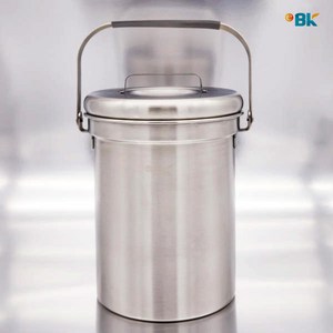 이비케이 싱크대 음식물쓰레기통 2L 3L 밀폐뚜껑 냄새차단, 1개