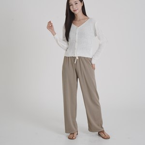 데이모드 날씬해보이는 아이스 여성 긴바지 와이드 팬츠 쫀득 쿨팬츠