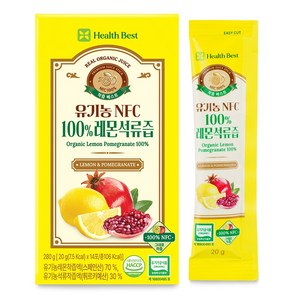헬스베스트 착즙베스트 유기농 NFC100% 레몬석류즙, 280ml, 1개