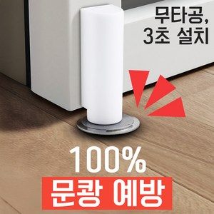 리빙노드 무타공 자석형 방문 고정용 손끼임 벽면 충격 방지 도어스토퍼, 1개