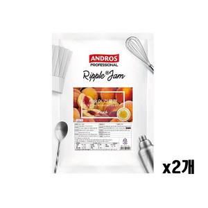 앤드로스 복숭아 리플잼, 1kg, 2개