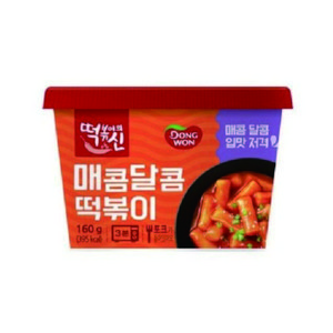 동원 떡볶이의신 매콤달콤 컵떡볶이, 160g, 6개