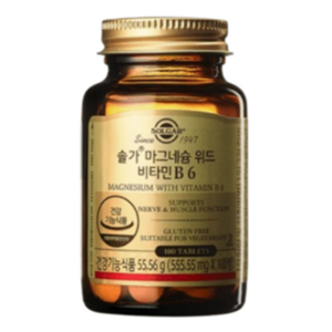 솔가 마그네슘 위드 비타민 B6, 100정, 1개