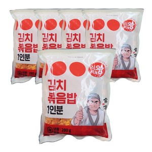 식자재왕 5종 즉석볶음밥(냉동), 5개, 280g